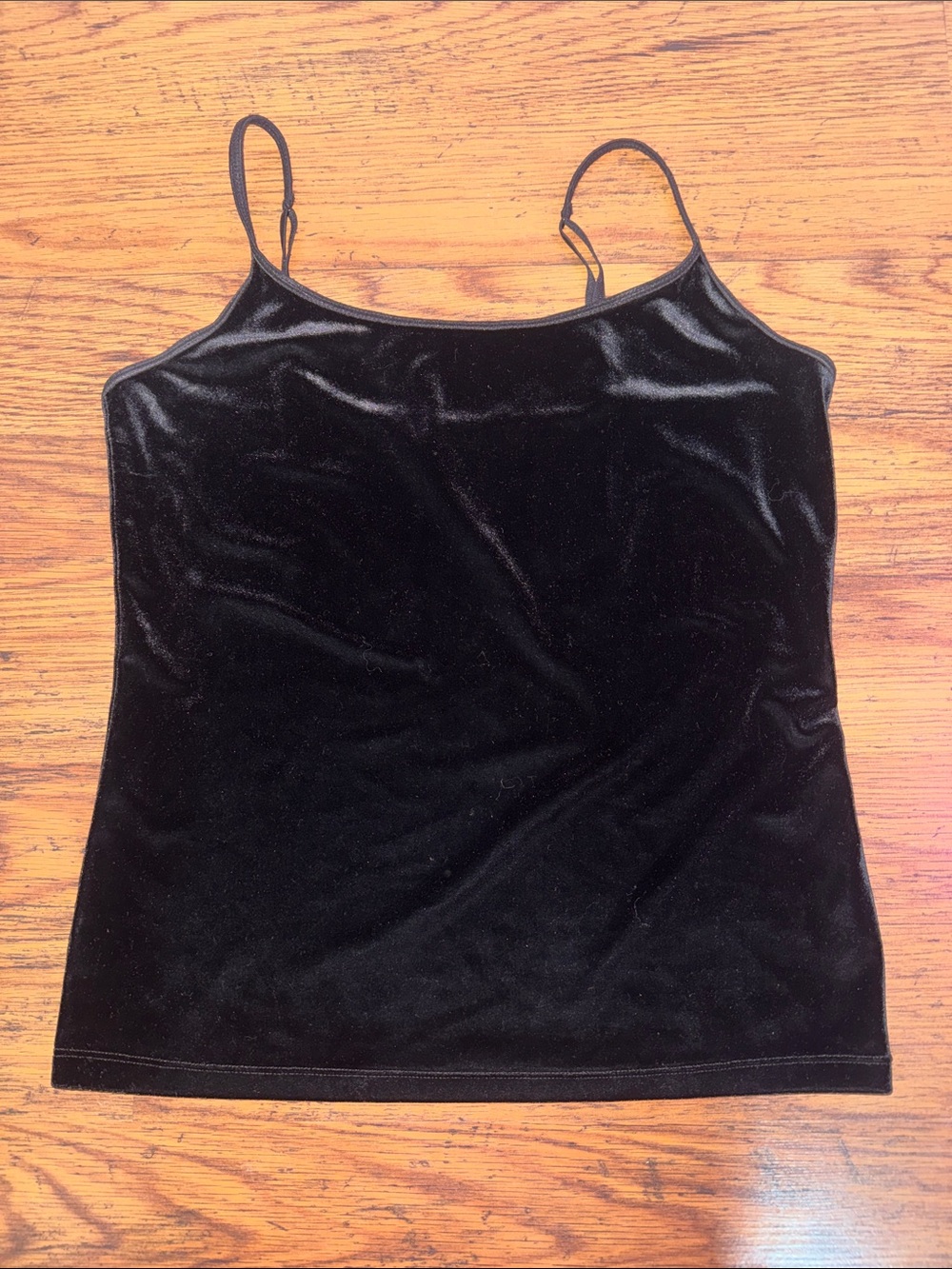Talbots Black Velvet Camisole with Spaghetti Straps 20.T